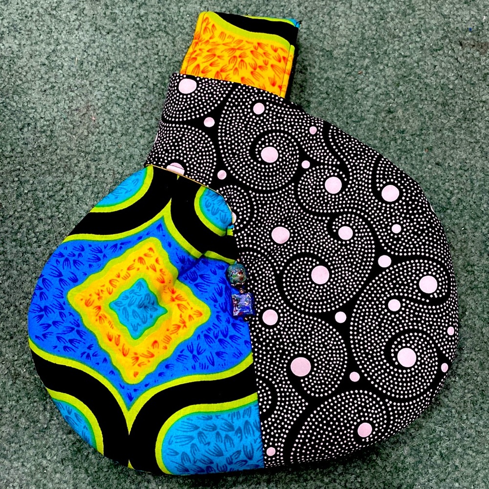 Unique handmade softsided small purse.